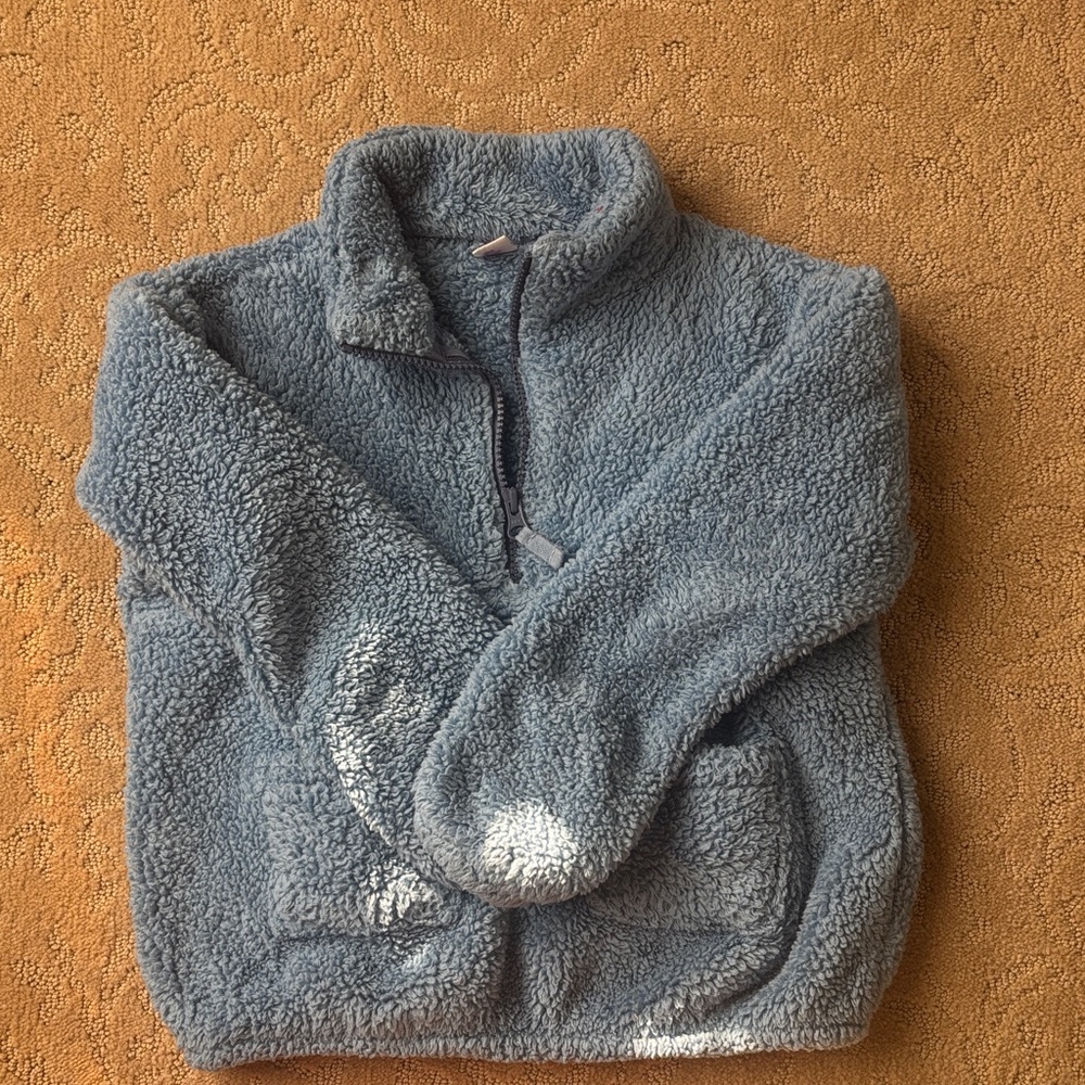 Crewcuts Blue Fleece Kids Hoodie